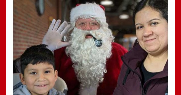 Santa visits the market in downtown Dayton