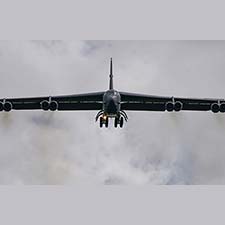 Air Force Museum B-52 flyover Aug 19