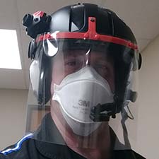 Dayton group designs helmet mounted face shields for emergency flight nurses