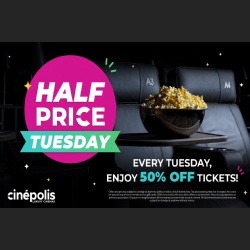 Half Price Tuesday at Cinepolis Dayton