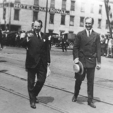 100 years today, Gov. Cox and FDR led parade in downtown Dayton