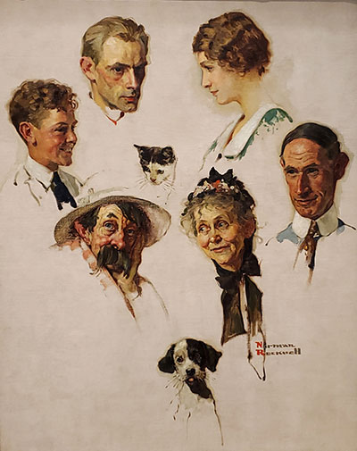 Norman Rockwell (American, 1894-1978),People We All Like, 1930, oil oncanvas. On loan to the Dayton Art Institute from a Private Collection