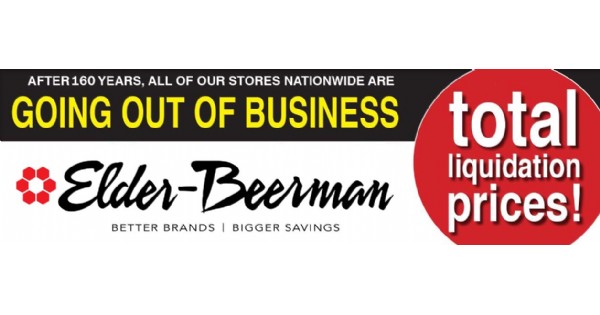 Elder-Beerman Going Out Of Business Sale