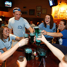 A Not So Traditional Tradition: The 6th Annual Blue Beer Day at Milano's!