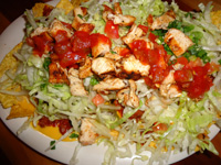 Nachos Deluxe with Grilled Chicken