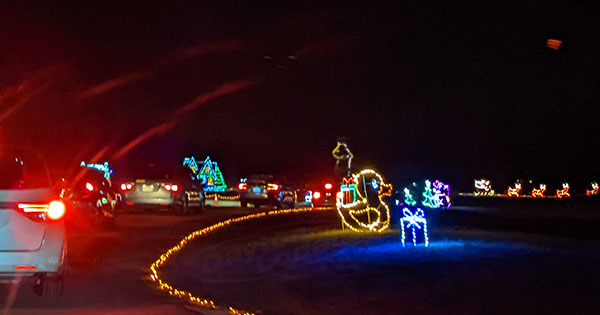 Drive-thru holiday lights around Dayton