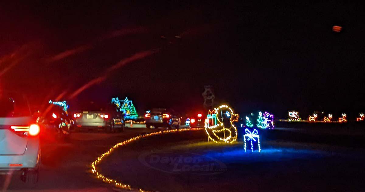 Drive-Thru Christmas lights around Dayton