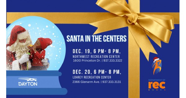 Santa to visit Dayton Rec Centers - free photos