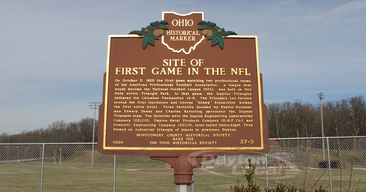 Did you know the first NFL game was played in Dayton?