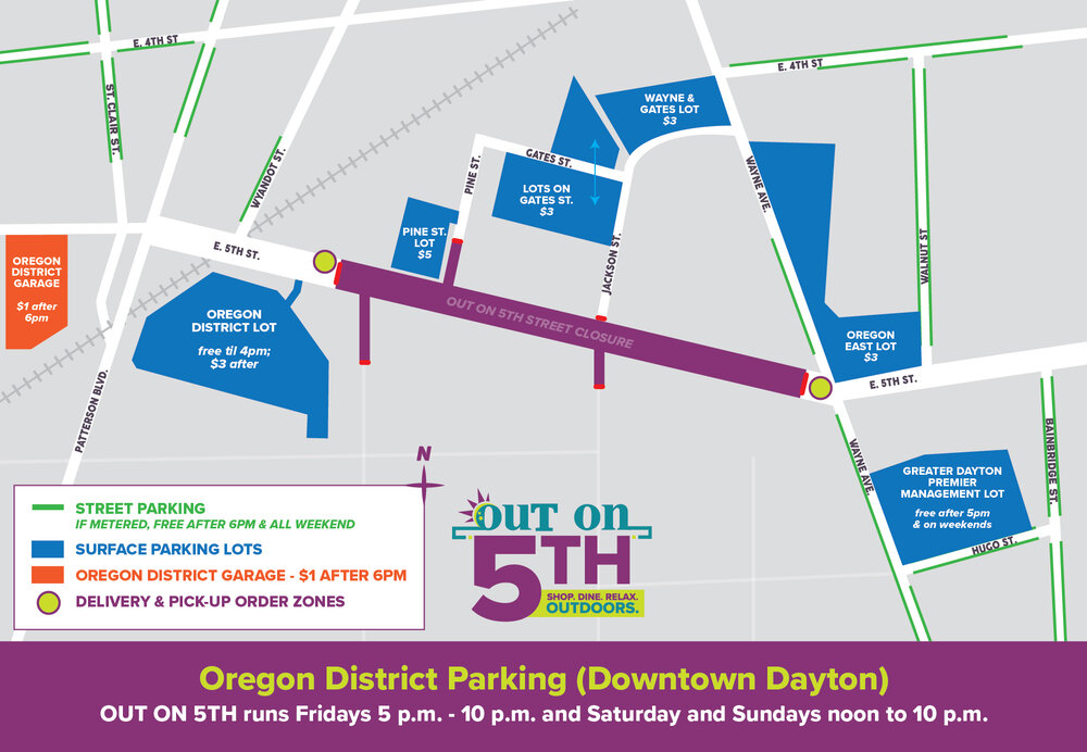 Oregon District Parking - Out on 5th