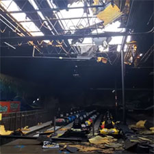 Tornado damage at Scene75
