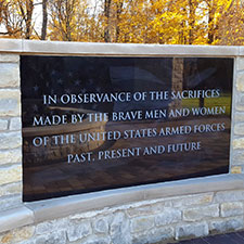 Springboro Veterans Memorial Plaque