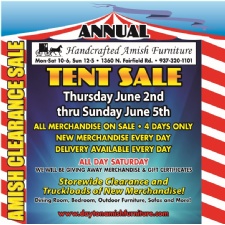 Handcrafted Amish Furniture Annual Tent Sale