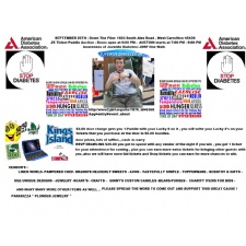 Ticket Paddle Auction for Juvenile Diabetes