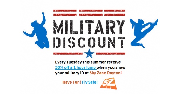 Military Tuesday at Sky Zone