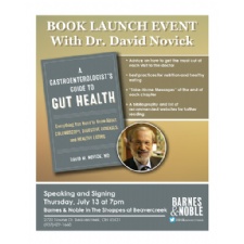 Book Launch and Signing Event: A Gastroenterologists Guide To Gut Health
