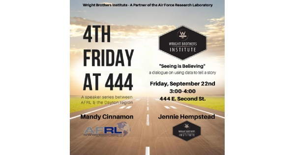4th Friday at 444 featuring the Air Force Research Lab and Wright Brothers Institute