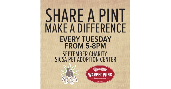 Share a Pint, Make a Difference - SICSA Pet Adoption Center