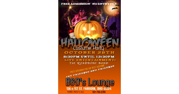 Halloween Costume Party at B&D's Lounge - suspended