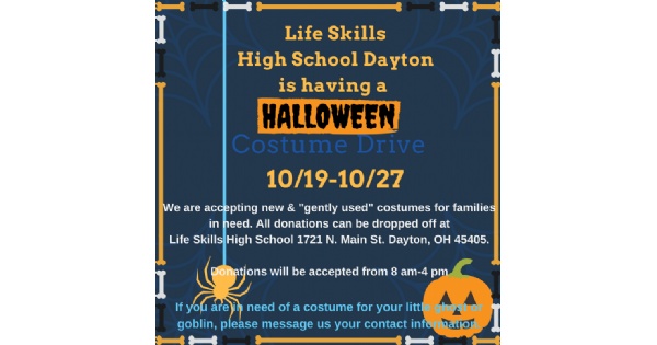 Life Skills Halloween Costume Drive