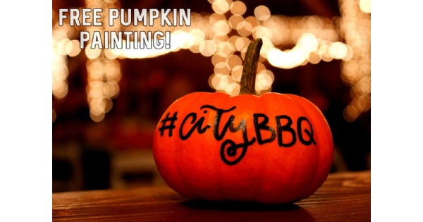 Pumpkin Painting at Centerville City Barbeque