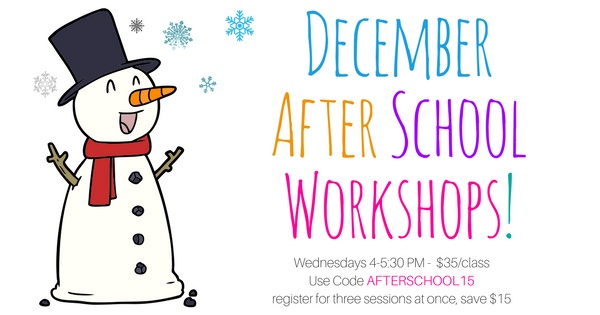 December - Kids After School Sewing Weekly Workshops