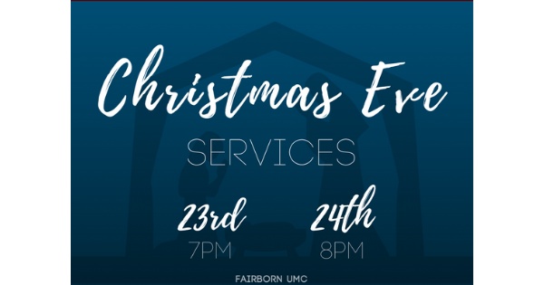 Christmas Eve Services at Fairborn UMC