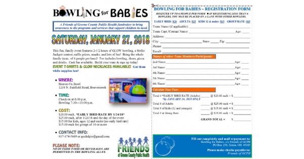 Bowling for Babies 2018