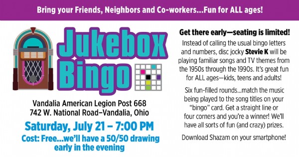 Juke Box Bingo & Steak Dinner