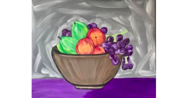 Painting Party with Barstools and Brushstrokes