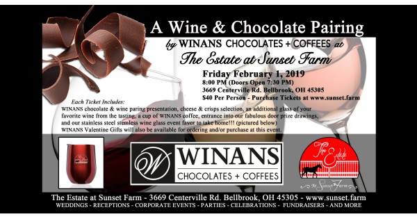 A Chocolate & Wine Pairing & Tasting by Winans at The Estate