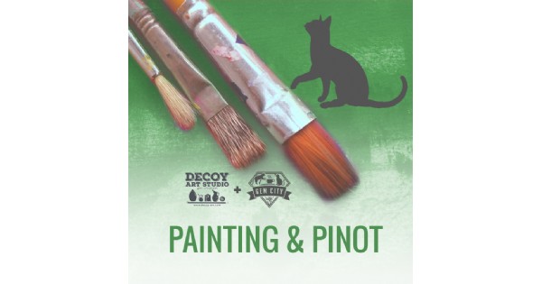 Painting & Pinot at the Gem City Catfe