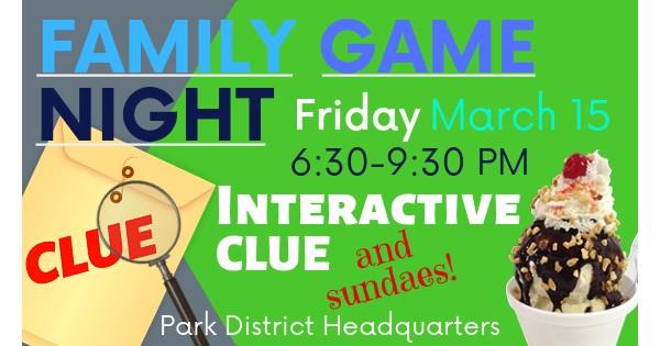 Family Game Night: Interactive Clue & Sundaes