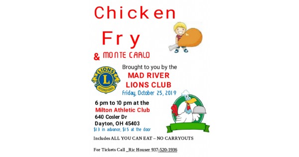 Mad River Lions Chicken Fry, Monte Carlo