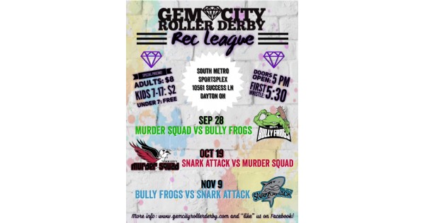 Gem City Roller Derby Recreational Season Bouts