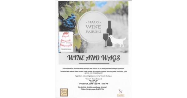 Wine and Wags: Wine Pairing Event