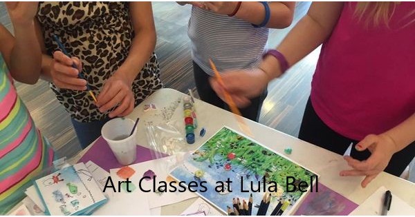 Art Classes for kids at Lula Bell - suspended