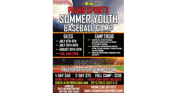 Summer Youth Baseball Camp