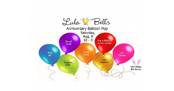 Anniversary Balloon Pop at Lula Bell