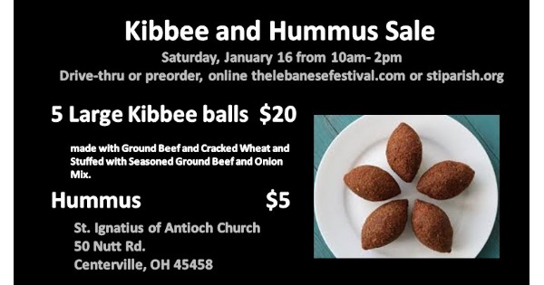Lebanese style Beef-Kibbee and Hummus Sale