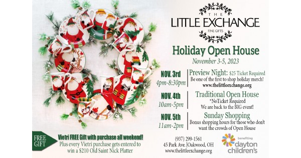 The Little Exchange Holiday Open House Weekend 2023