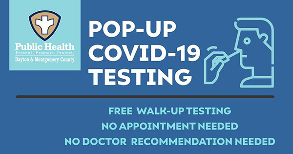 Pop-up COVID-19 testing offered in Dayton, Trotwood, Huber Heights