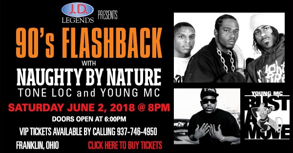 90's Flashback-Naughty by Nature, Tone Loc & Young MC