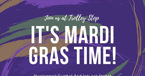 Mardi Gras at The Trolley Stop