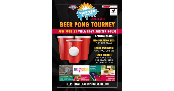 Beer Pong Tournament at Grand Lake St. Marys