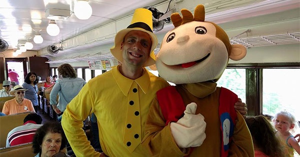 Curious George at LM&M Railroad