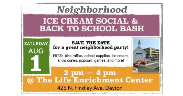 Neighborhood Back to School Bash and Ice Cream Social