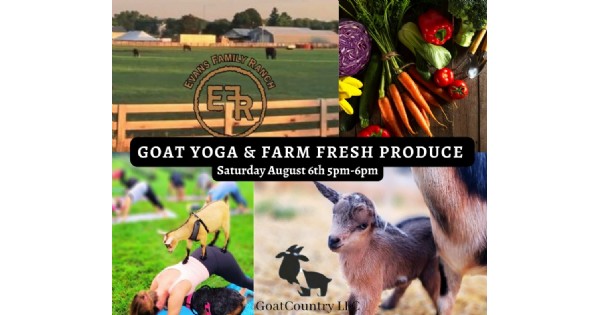 Goat yoga and farm fresh produce