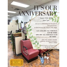 It’s Our Anniversary! Sha’Rue Salon & Co.