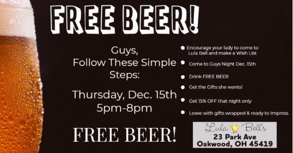 Guys Night-Free Beer